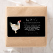 卵の取り扱い指示シールのカートン気にラベル ラベル (インサイチュ)