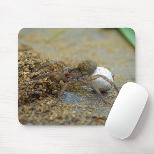 卵の嚢のマウスのマットを持つドクグモ マウスパッド (マウス)