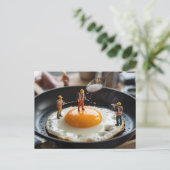 卵の固おもしろい定建築 ポストカード (スタンド正面)