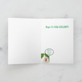 卵の地下鶏のジョーク誕生日 カード (内部)