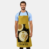 卵の壁アートに取り組む エプロン (着用した状態)