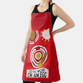 卵の壁アートに取り組む エプロン (インサイチュ)