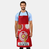 卵の壁アートに取り組む エプロン (着用した状態)