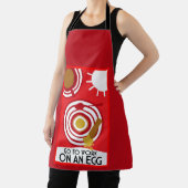 卵の壁アートに取り組む エプロン (インサイチュ)