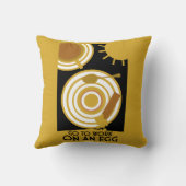 卵の壁アートに取り組む クッション (裏面)