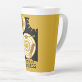 卵の壁アートを仕事にしよう カフェラテマグ (右アングル)