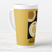 卵の壁アートを仕事にしよう カフェラテマグ (左アングル)