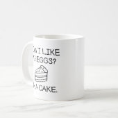 卵の好み コーヒーマグカップ (正面左)
