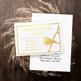 卵の妊娠の発表ホイルカード 箔カード