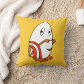 卵の形のかわいいかわいい漫画のキャラクター枕 クッション (ブランケット)