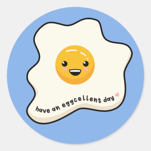 卵の日のかわいい卵の日当たりの良い側面を持っているT- ラウンドシール (正面)