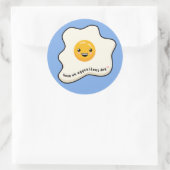 卵の日のかわいい卵の日当たりの良い側面を持っているT- ラウンドシール (バッグ)