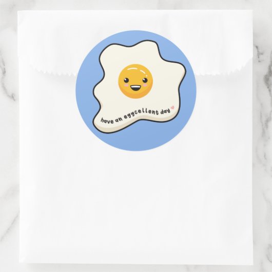 卵の日のかわいい卵の日当たりの良い側面を持っているT- ラウンドシール (バッグ)