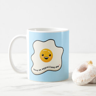 卵の日当たりが良い卵をT-かわいいに入れます。 コーヒーマグカップ