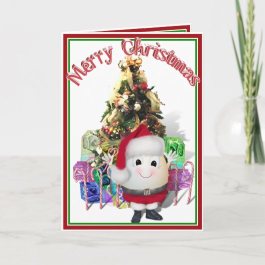 卵の普通のクリスマス シーズンカード (正面)