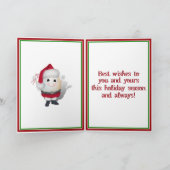 卵の普通のクリスマス シーズンカード (内部)