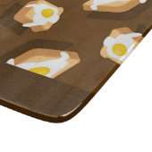 卵の柄のパン切り カッティングボード (角)