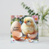 卵の殻から現れるイースターシック シーズンカード (スタンド正面)