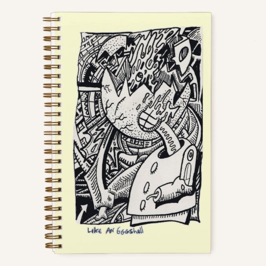 卵の殻のようなノート ノートブック (正面)