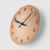 卵の殻の時計 ラウンド壁時計 (傾斜)