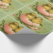 卵の殼のひよこ ラッピングペーパー (角)
