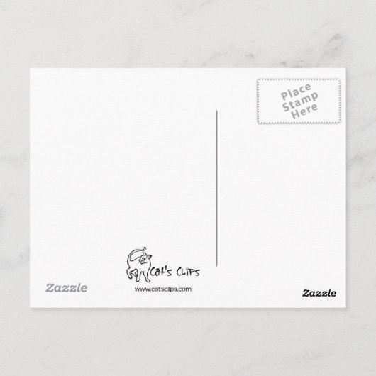 卵の殼の郵便はがきのリス ポストカード (裏面)