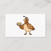 卵の漫画と幸せなウズラ 名刺 (裏面)