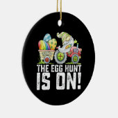 卵の狩りは格言おもしろい復活祭 セラミックオーナメント (右)