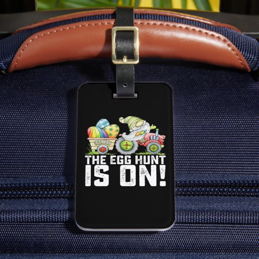卵の狩りは格言おもしろい復活祭 ラゲッジタグ (正面インサイチュ2)