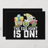 卵の狩りは格言おもしろい復活祭 招待状 (正面/裏面)