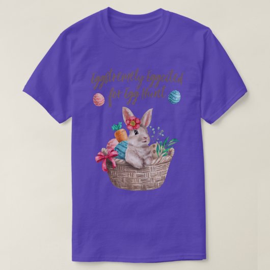 卵の狩りキッズウィメンズイーストのためにナス Tシャツ (デザイン正面)