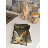 卵の狩り、イースターバニー狩り キッチンタオル