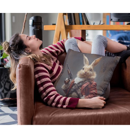 卵の狩り、イースターバニー狩り クッション