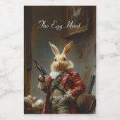 卵の狩り、イースターバニー狩り フードラベル (シングルラベル)