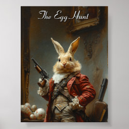 卵の狩り、イースターバニー狩り ポスター