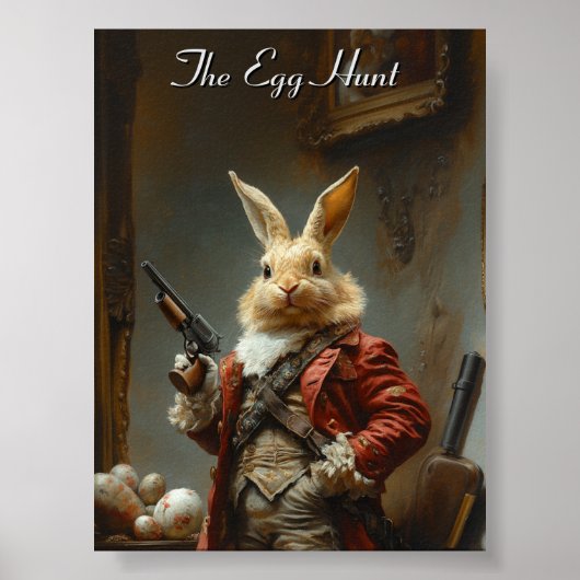 卵の狩り、イースターバニー狩り ポスター (正面)
