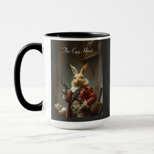 卵の狩り、イースターバニー狩り マグカップ (左)