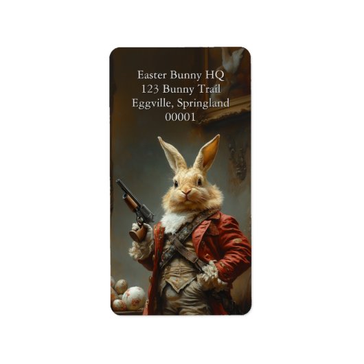 卵の狩り、イースターバニー狩り ラベル (正面)