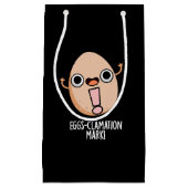 卵の発声点マークおもしろい卵プンダークBG スモールペーパーバッグ (正面)