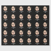 卵の発声点マークおもしろい卵プンダークBG ラッピングペーパー (フラット)