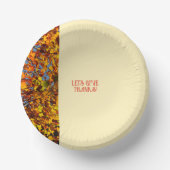 卵の白離れい人は幸せ感謝祭与え感謝していを与える ペーパーボウル (正面)