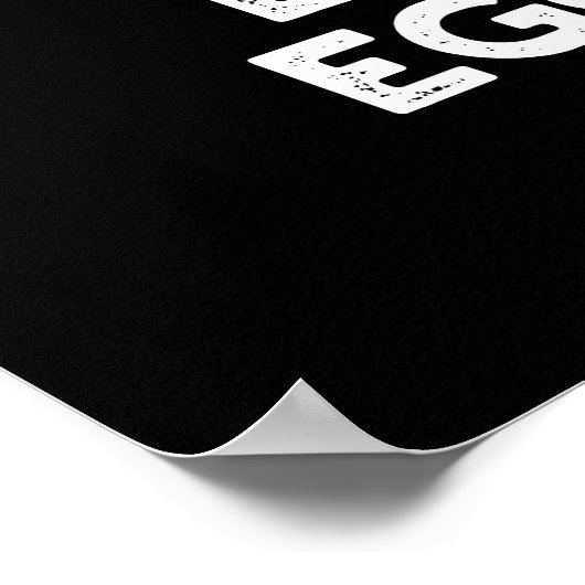 卵の良いサンプルの卵のプンおもしろいダークBGである ポスター (角)