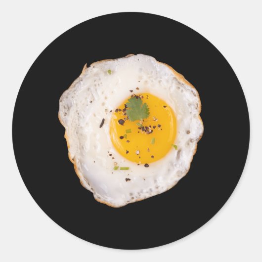 卵の衣装おかしなハロウィーン卵のクリスマスパーティー ラウンドシール (正面)