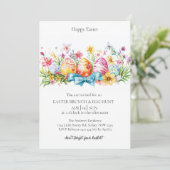 卵の装飾と卵狩り招待状 招待状 (スタンド正面)