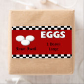 卵の製品ラベルのビジネスラベル ラベル (インサイチュ)