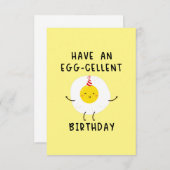 卵の誕生日を迎える サンキューカード (正面/裏面)
