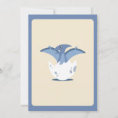 卵の赤ちゃんシャワーで新しく孵化したカワイイ 招待状 (裏面)