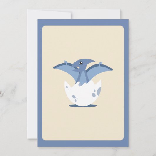 卵の赤ちゃんシャワーで新しく孵化したカワイイ 招待状 (裏面)