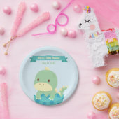 卵の赤ちゃんシャワーの可愛い恐竜パーティー用品 ペーパープレート (パーティー)