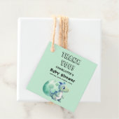 卵の赤ちゃんシャワー付きかわいいベビー恐竜 フェイバータグ (インサイチュ)